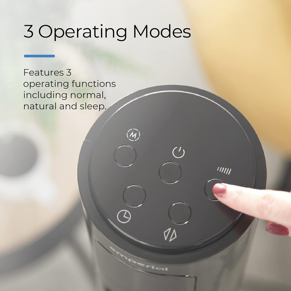 Emperial Black Tower Fan with Remote Control 46 inch Image 6