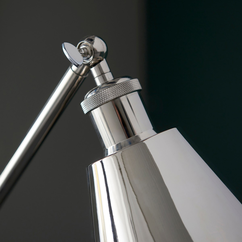 Merano Brescia Bright Nickel Pendant Floor Lamp Image 5