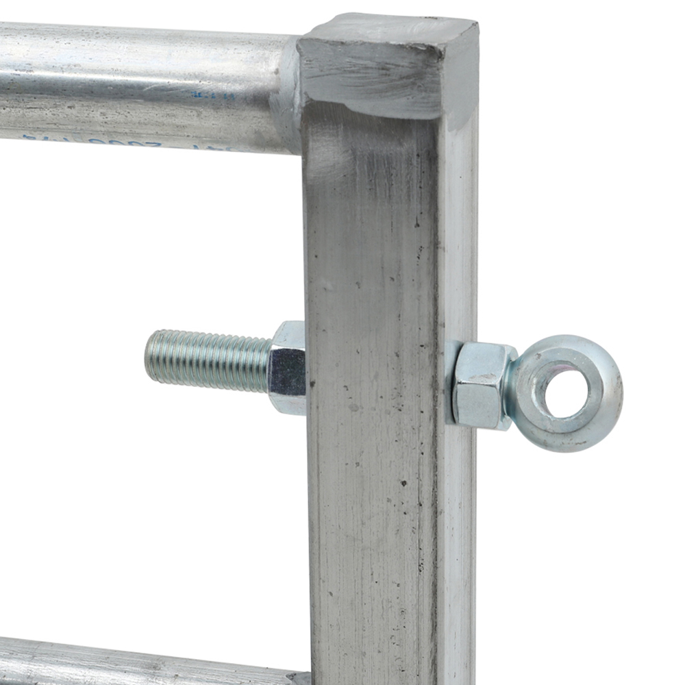 Living and Home 7 Bar Half Mesh Galvanised Metal Multipurpose 8ft Field Gate Image 4