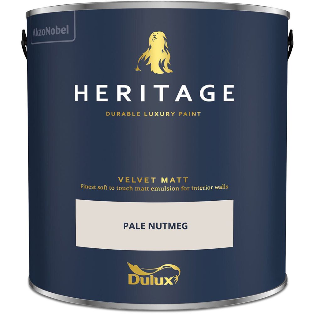 Dulux Heritage Walls and Ceilings Pale Nutmeg Velvet Matt Emulsion Paint 2.5L Image 2