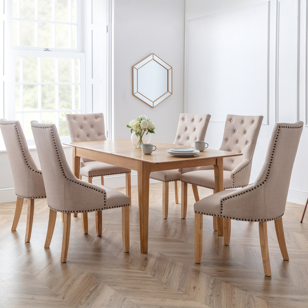 Julian Bowen Set of 2 Loire Button Back Chair Image 9