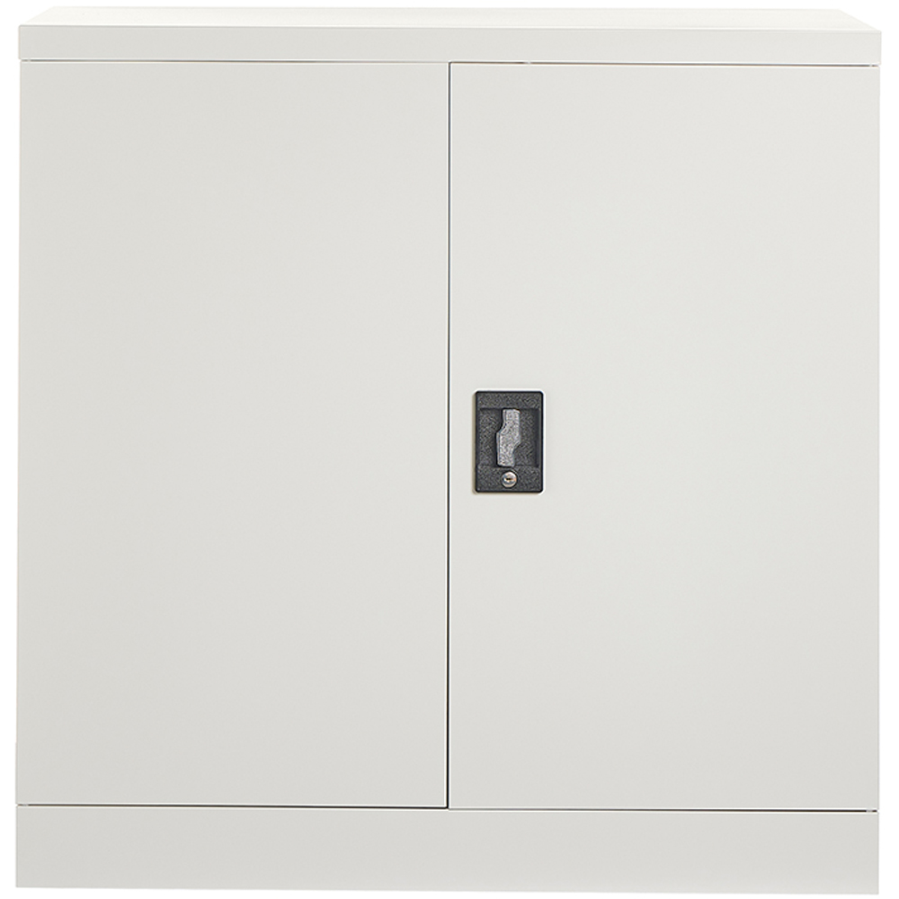 MMT Furniture Designs 2 Door Grey Metal Filing Lockable Filing Cabinet Image 2