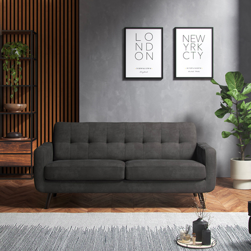 Julien 3 Seater Enjoy Graphite Sofa Image 3