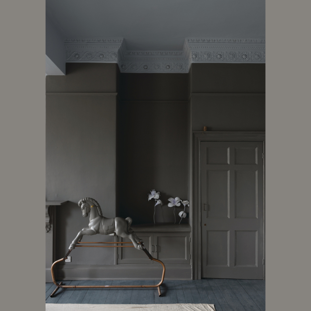 Farrow & Ball Interior Wood and Metal 276 Mole's Breath Flat Eggshell Paint 2.5L Image 4