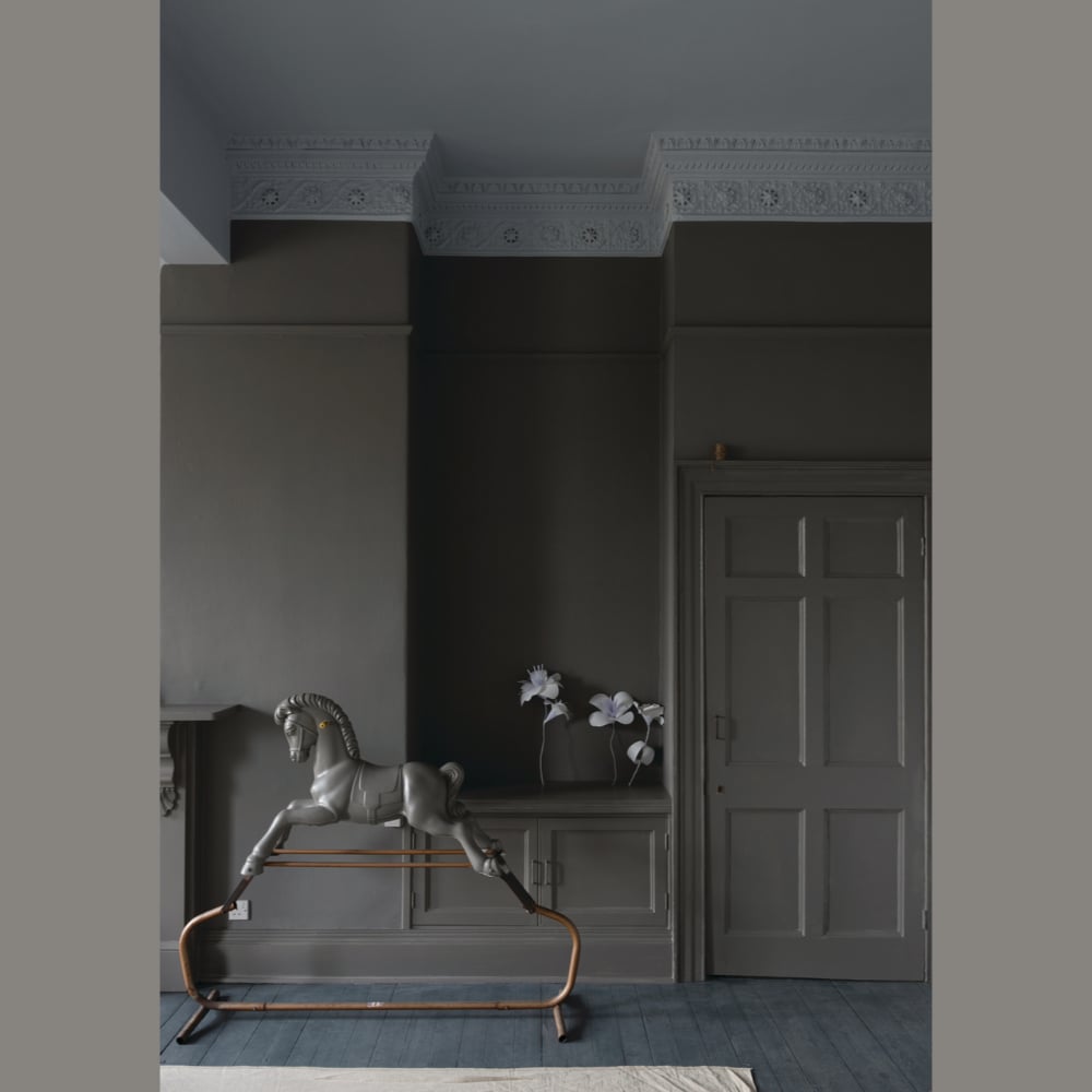 Farrow & Ball Interior Wood and Metal 276 Mole's Breath Flat Eggshell Paint 5L Image 4