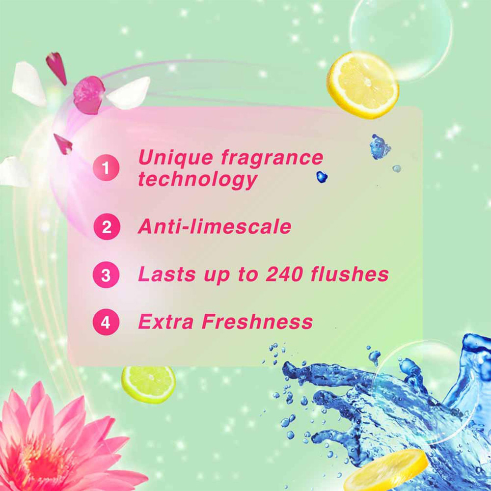 Bloo Colour Active+ Bleach Toilet Rim Block 50g 6 Pack Image 5