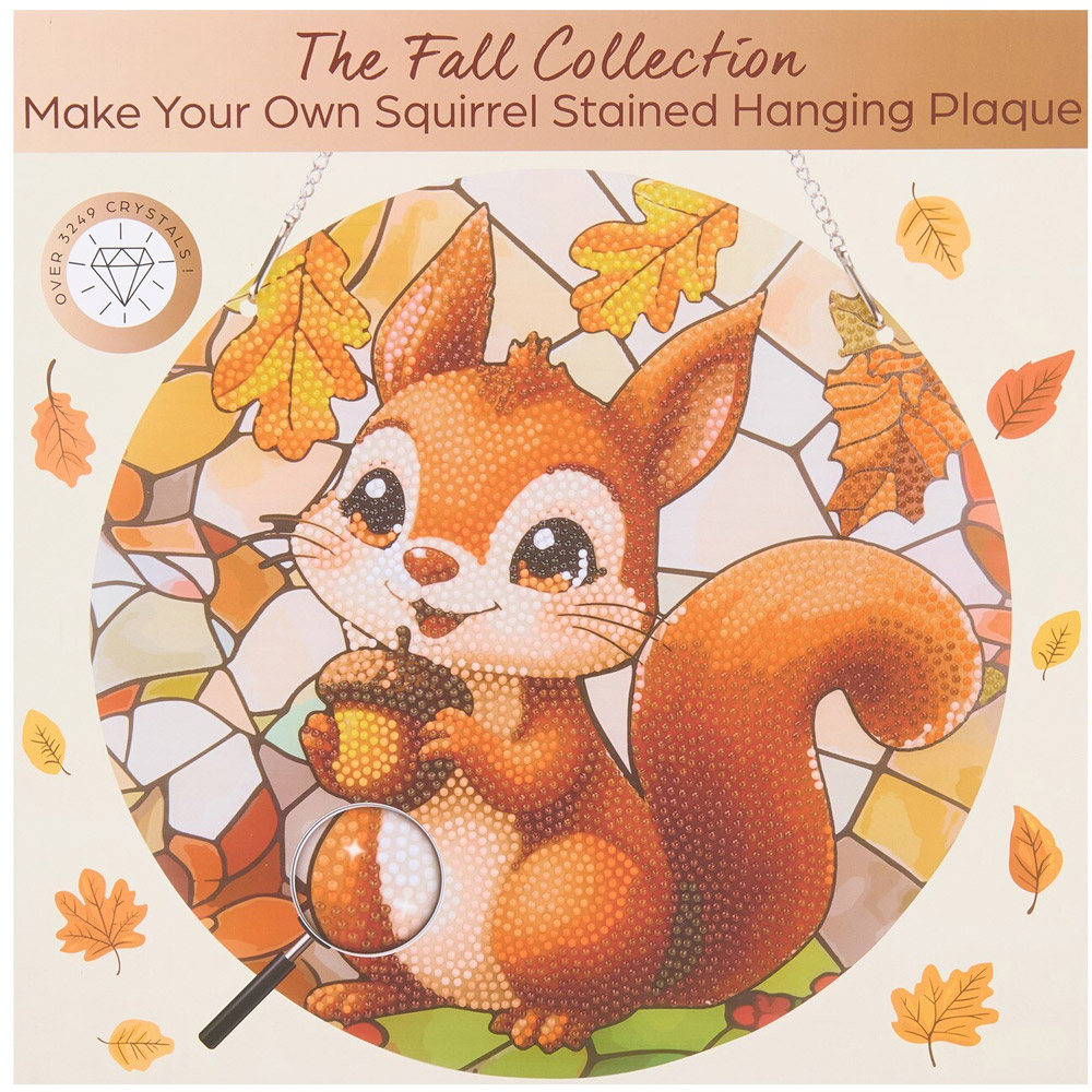Make Your Own Squirrel Stained Hanging Plaque Kit Image 3