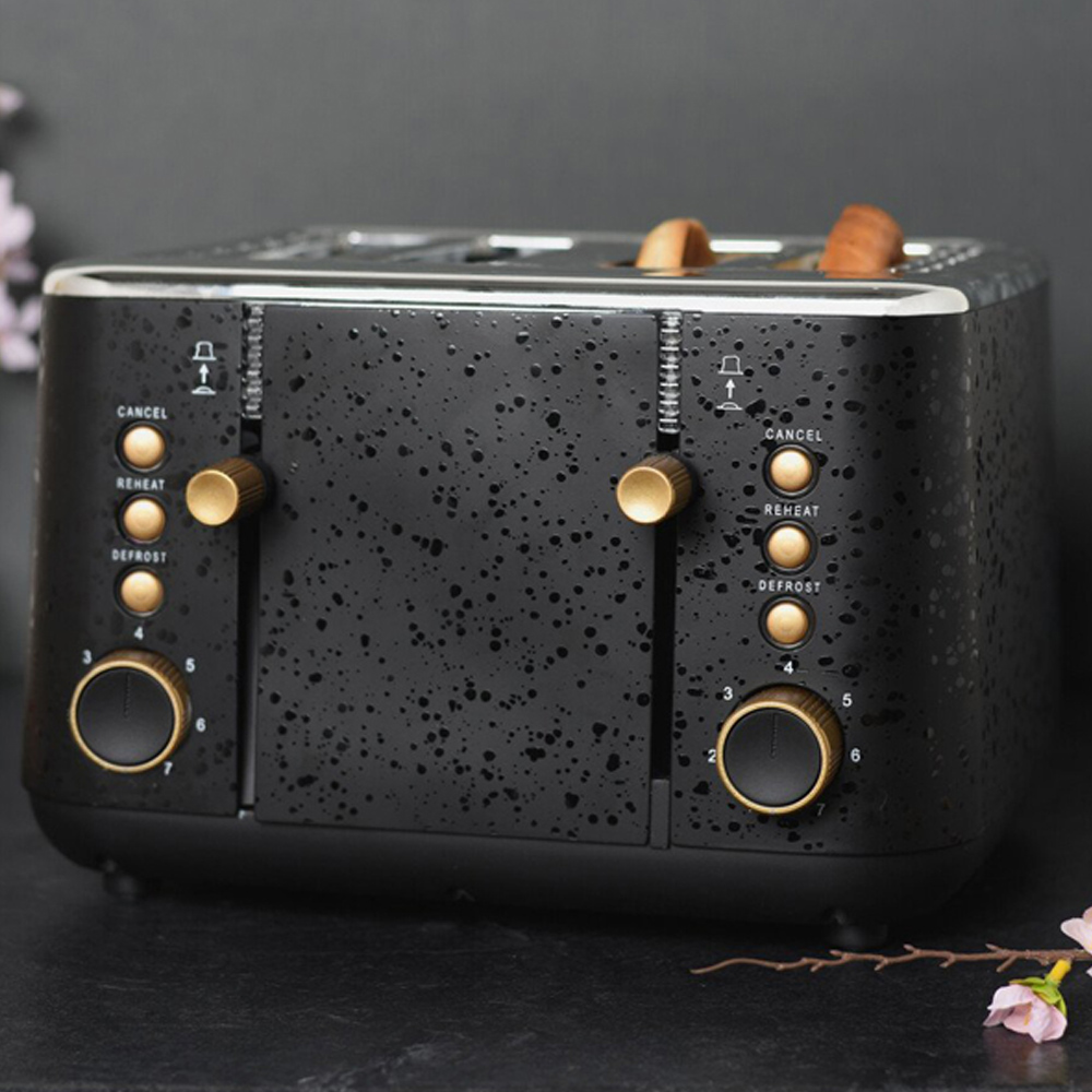 Kaiseki Black Four Slot Toaster Image 2