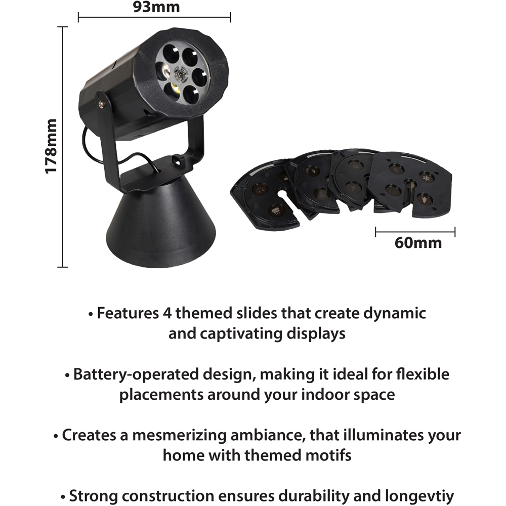 Xmas Haus 4 Slide Projector Light Image 8