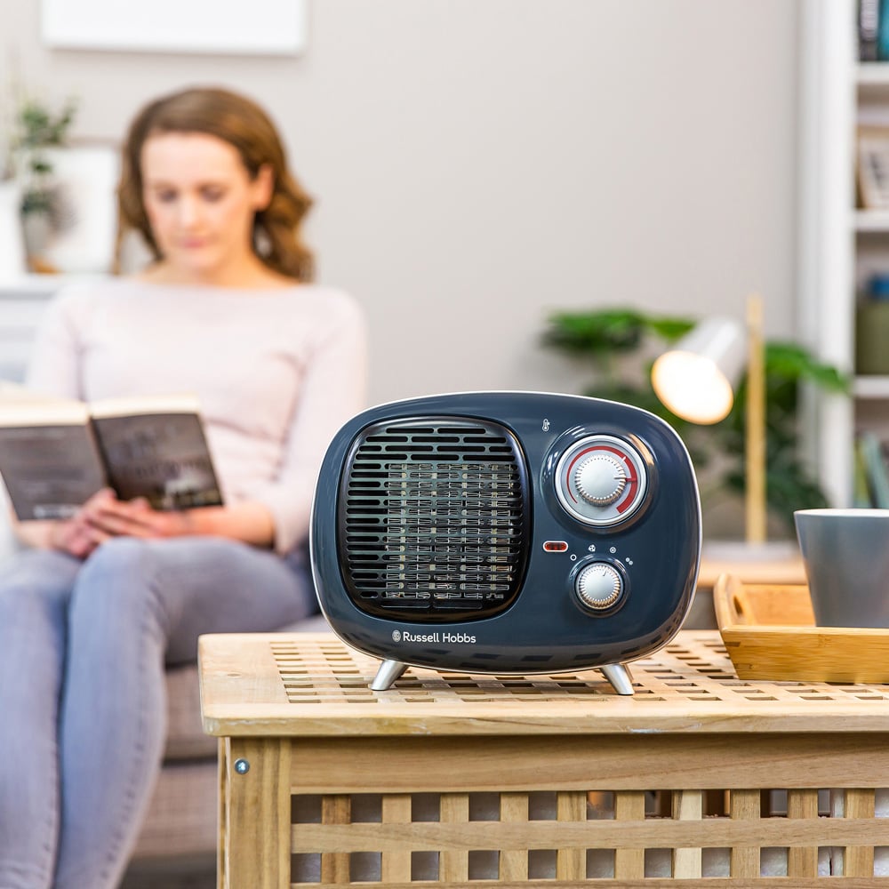 Russell Hobbs RHRETPTC2001G Retro Grey Ceramic Heater 1500W Image 3