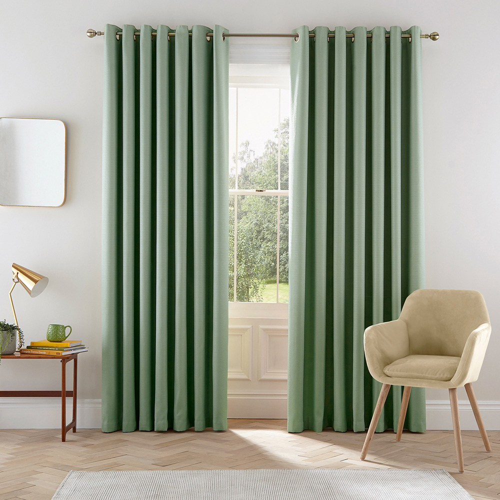 Helena Springfield Eden Lined Sage Curtains 229 x 183cm Image 4