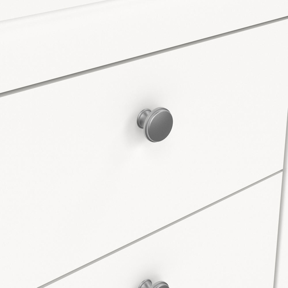 Florence Madrid 2 Drawer White Bedside Table Image 7