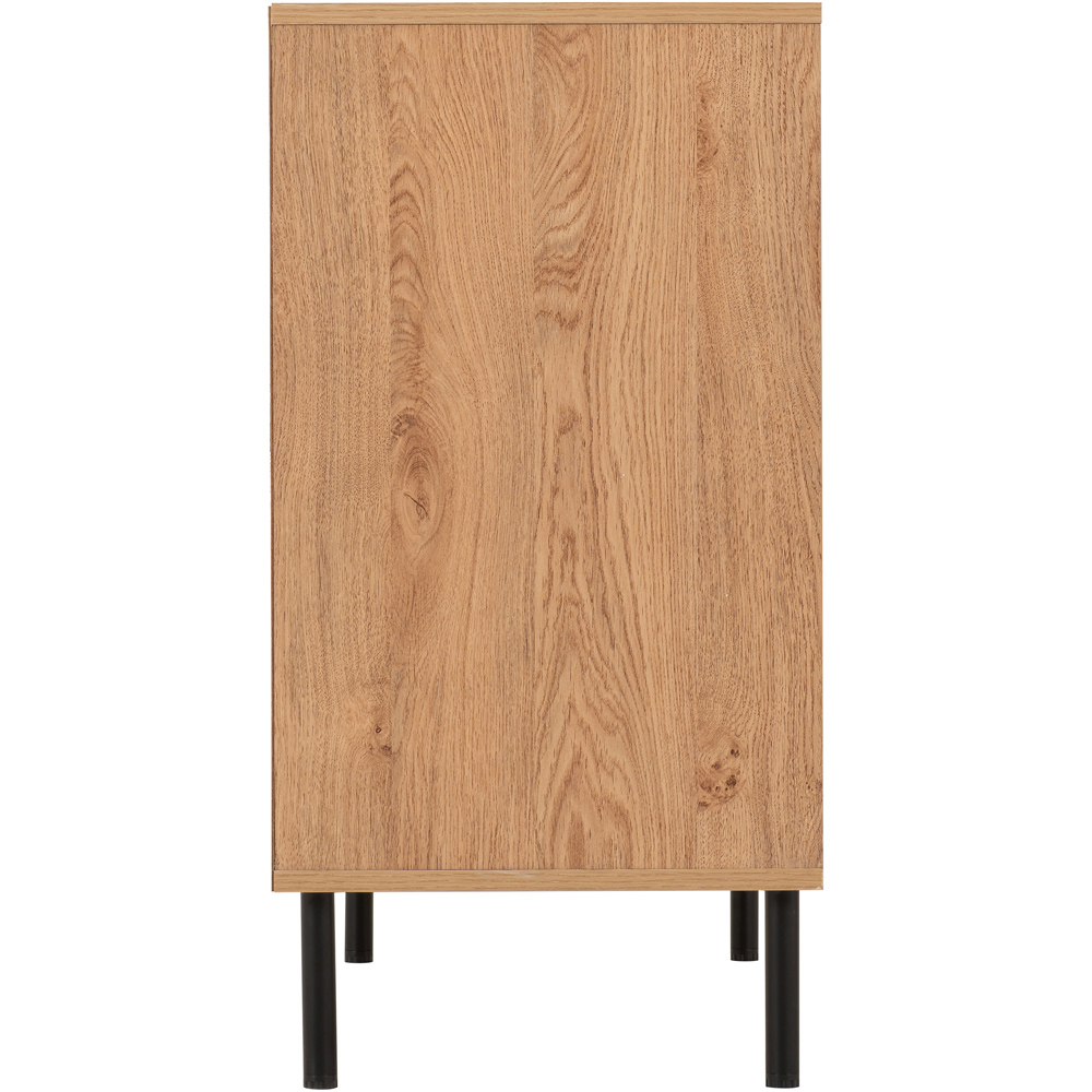 Seconique Leon 3 Drawer Medium Oak Effect Chest of Drawers Image 5