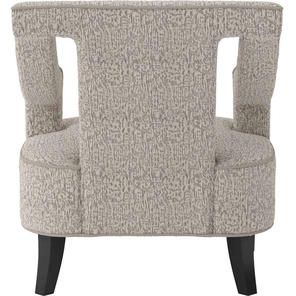 LPD Home Sofia Beige Textured Plush Armchair Image 5