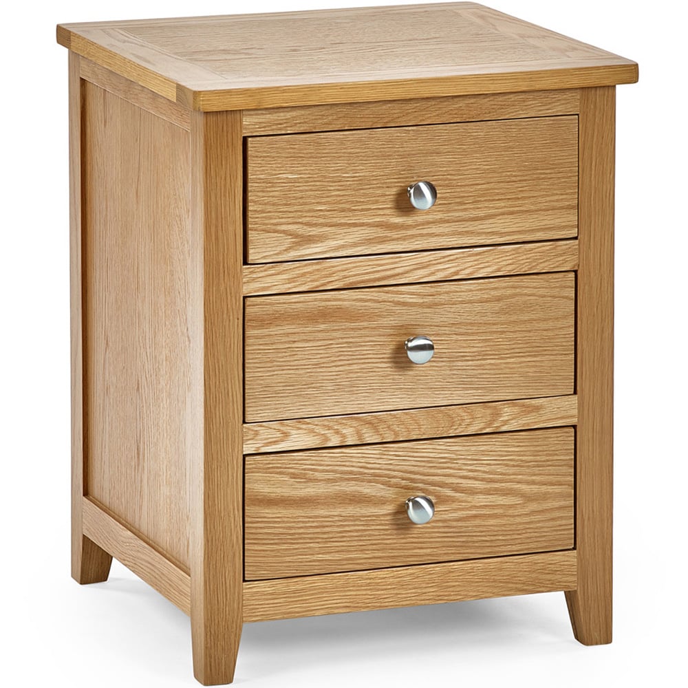 Julian Bowen Mallory 3 Drawer Bedside Table Image 2