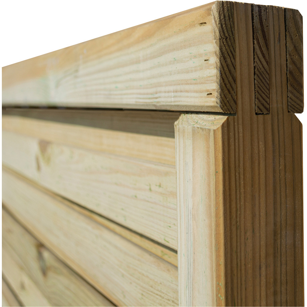 Rowlinson Cheshire Pressure Treated Contemporary Screen 6 x 4ft Image 3