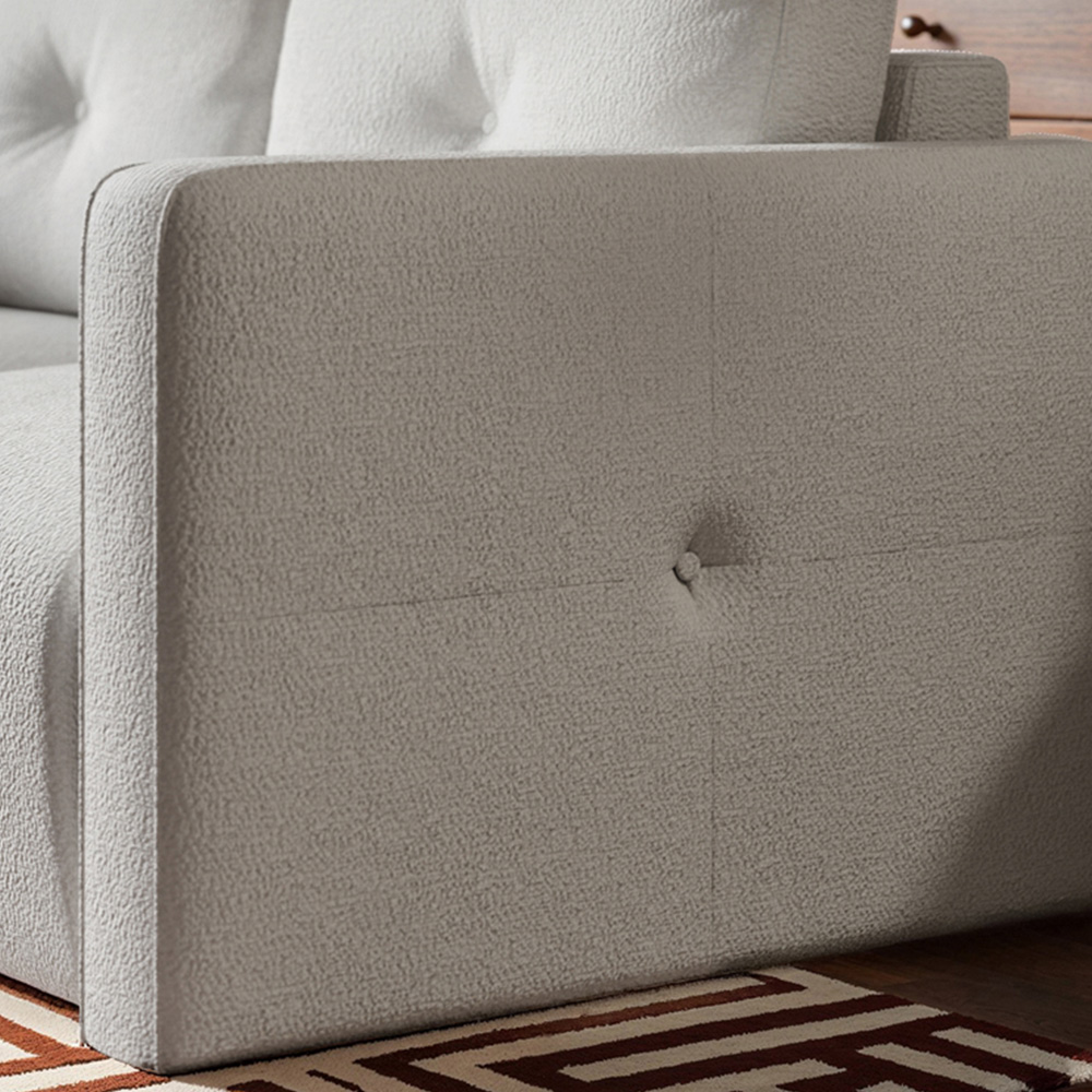 Solace+Co Wilfie 2 Seater Beige Chenille Sofa Image 4