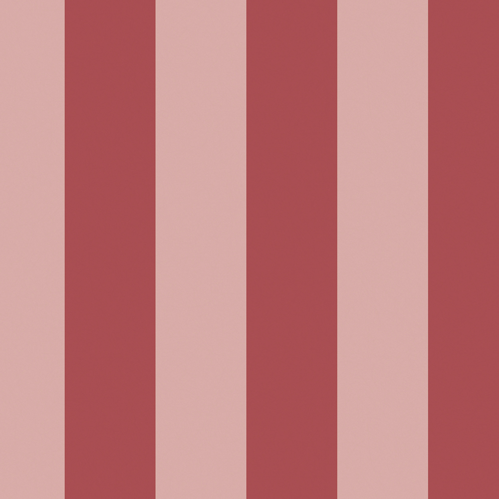 Cath Kidston Canopy Stripe Pink and Red Wallpaper Image 1