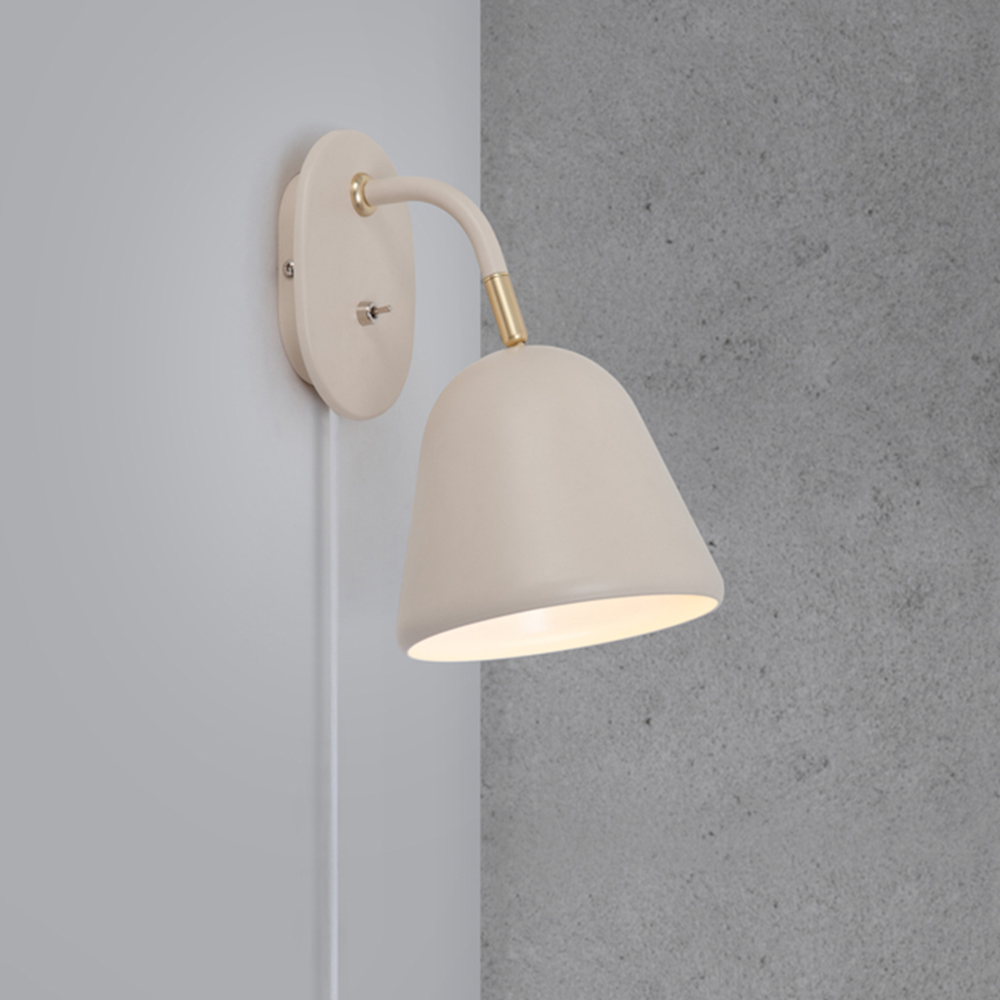 Nordlux Fleur 15 Beige Wall Light Image 2