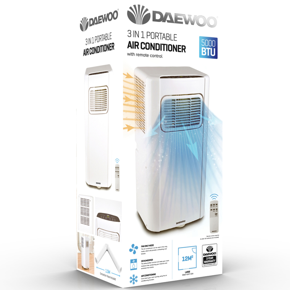 Daewoo 5000 BTU 3 in 1 Air Conditioning Unit Image 5