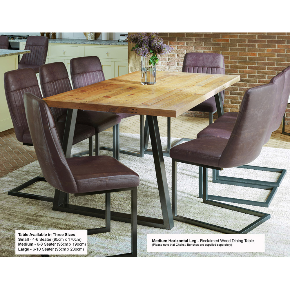 Baumhaus Urban Elegance 8 Seater Reclaimed Table Image 3