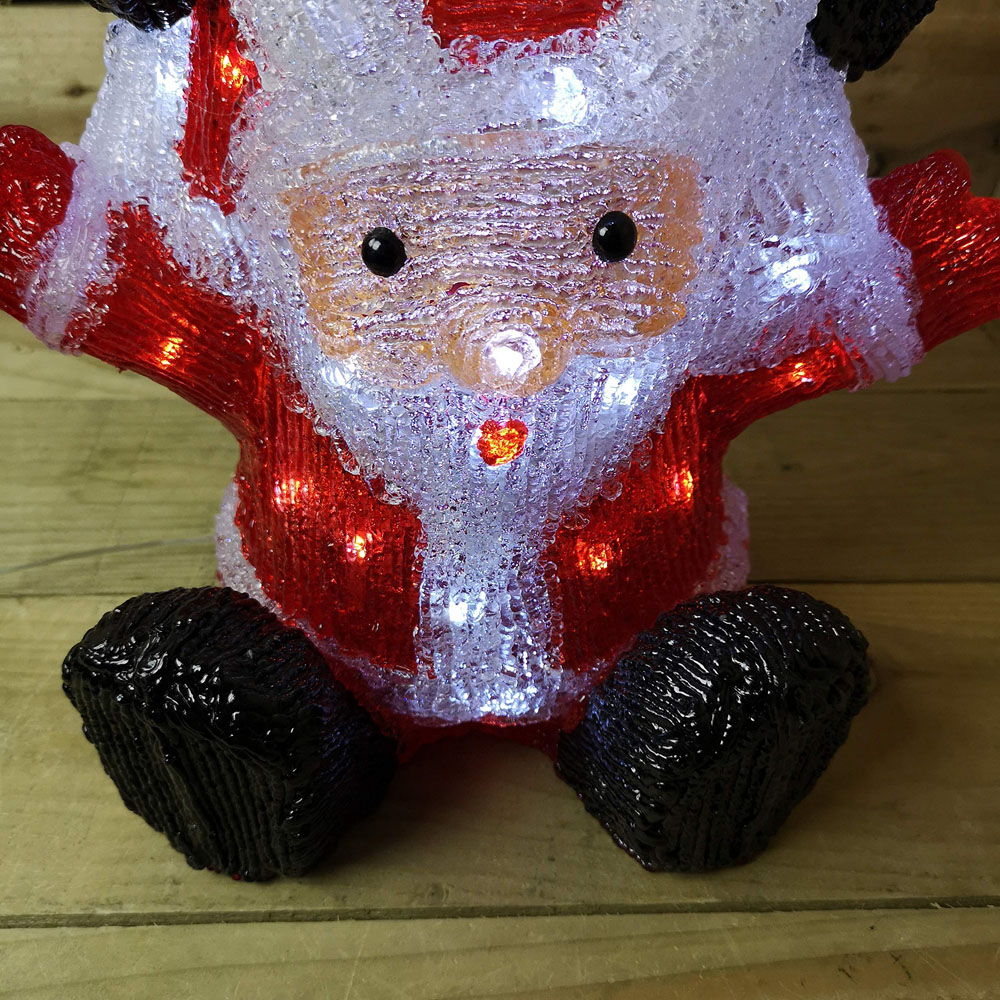 Samuel Alexander 60 Ice White LED Santa Snowman Reindeer Tower Christmas Decoration 60cm Image 9