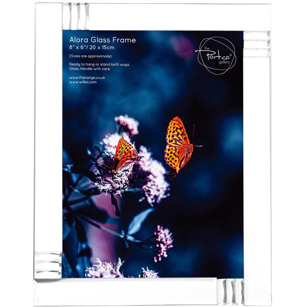Alora Glass Frame - Silver / 8 x 6 inch Image 1