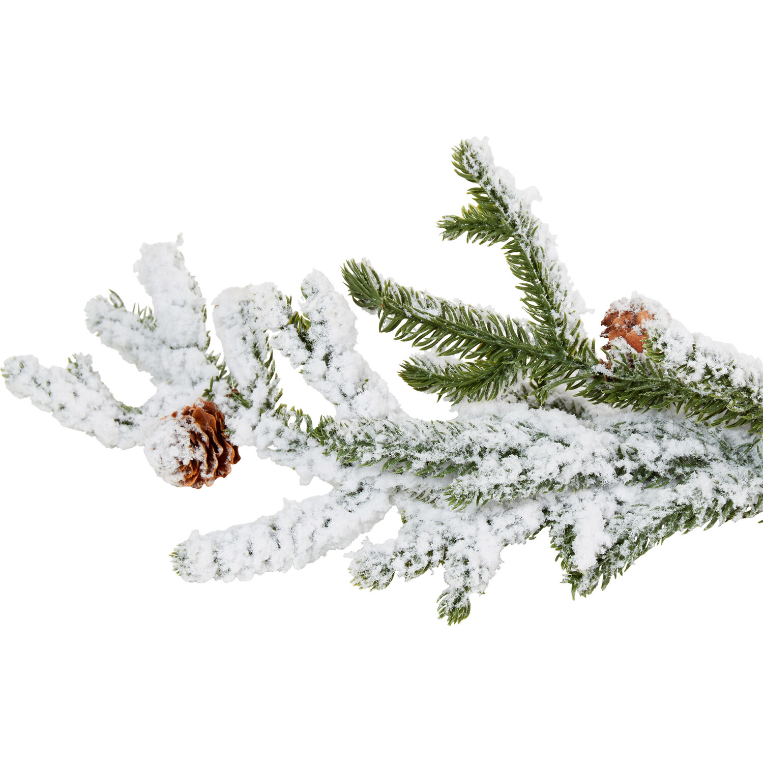 Frosted Pinecone Garland 120cm - White Image 3