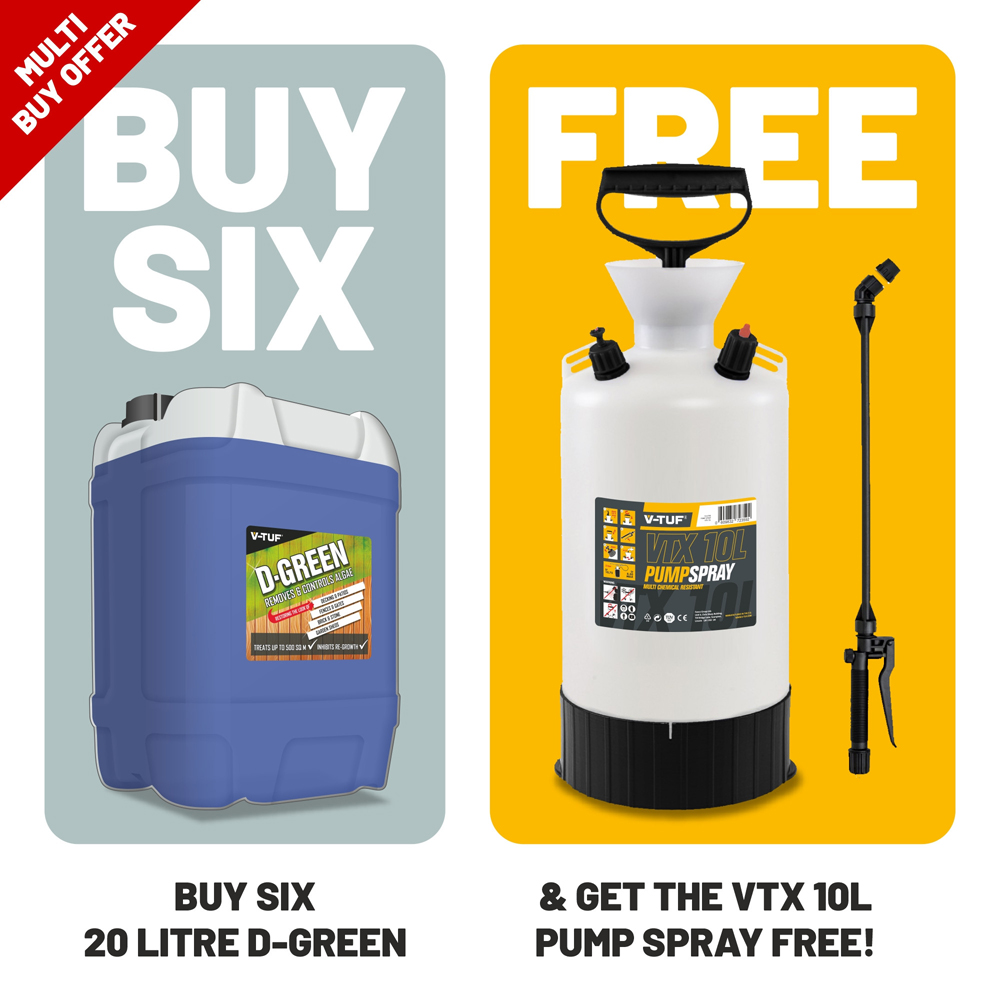 V-TUF VDG20LX6-KIT1 D-Green 6x Garden Surface Cleaner 20L with VTX Sprayer 10L Image 4