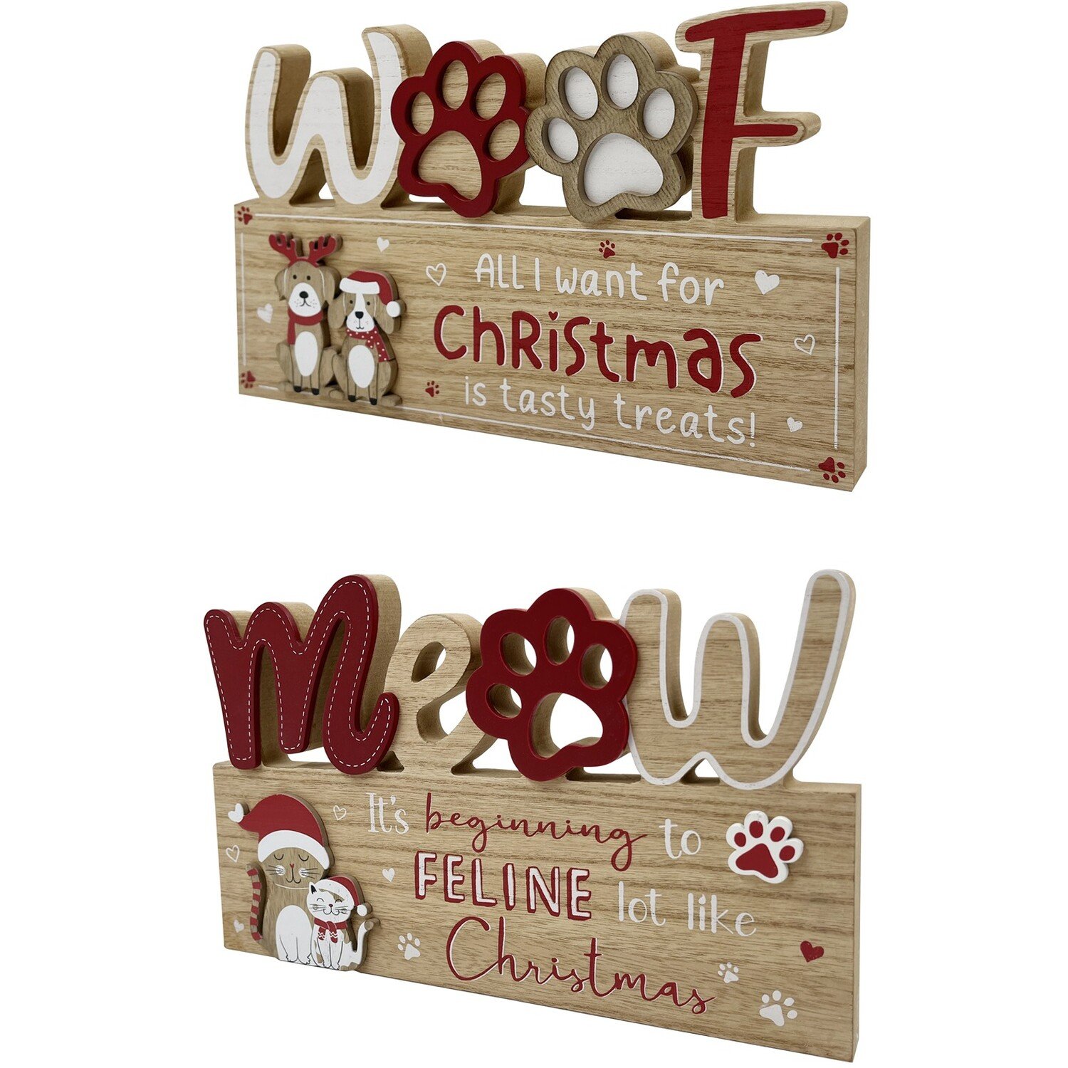 Fun Christmas Pet Slogan Plaque Image 2