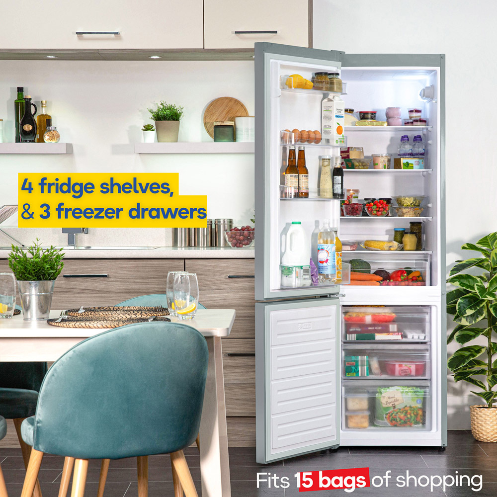 Russell Hobbs RH180FF541E1S Silver Static 288L Fridge Freezer Image 6