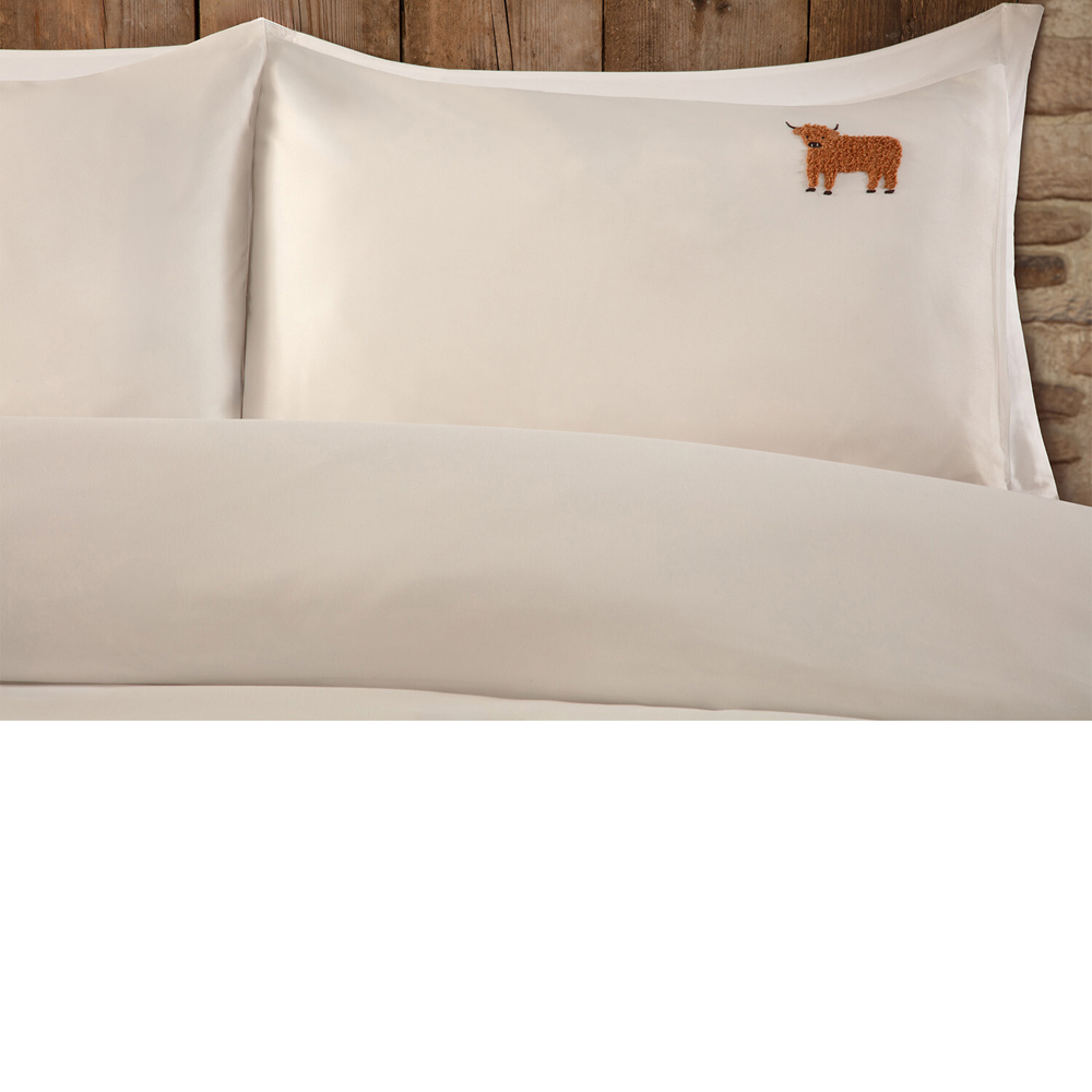 Highland Forest Cows Duvet Set White King Image 3