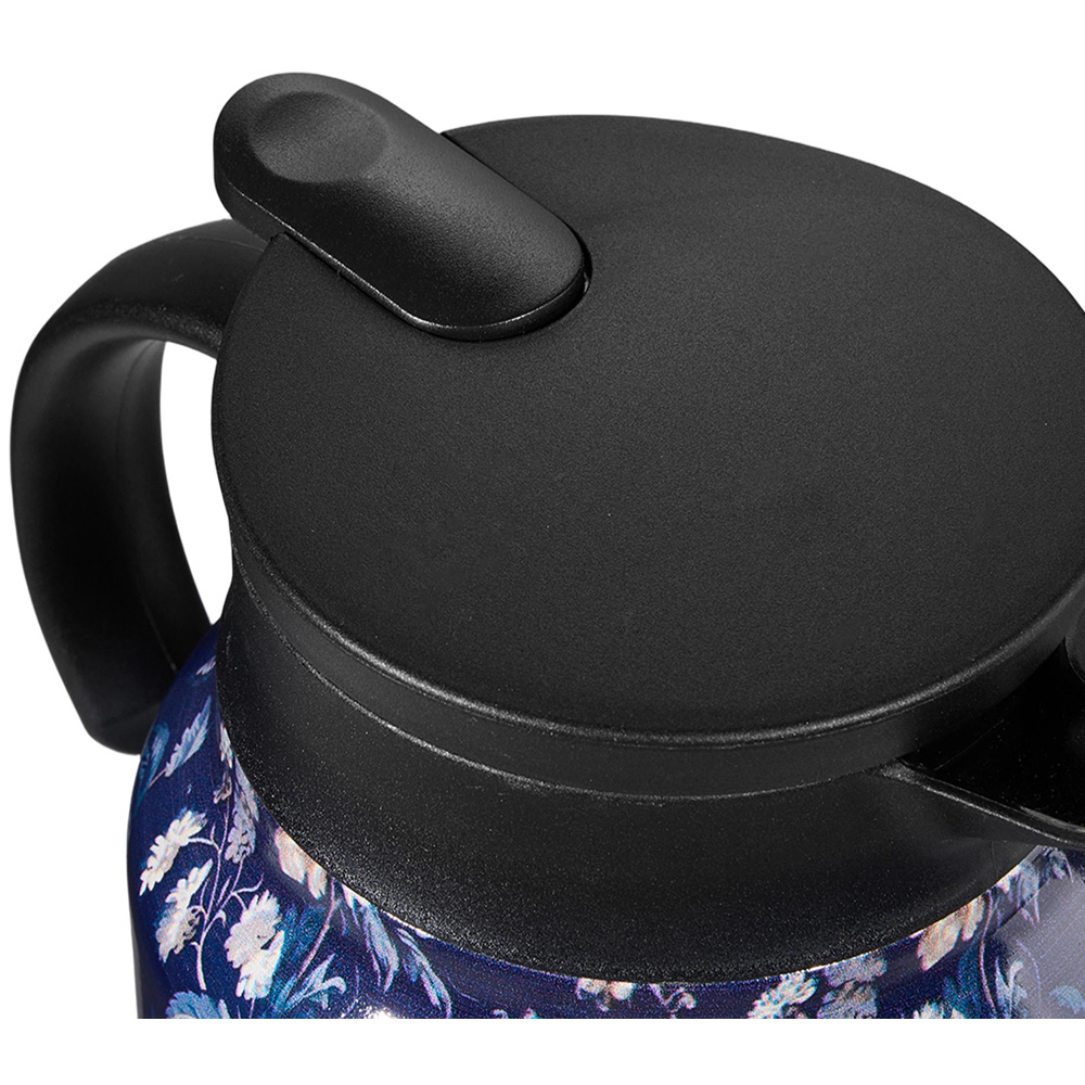 Living and Home Peony Vintage Floral Stainless Steel Thermal Teapot with Infuser 1L Image 4