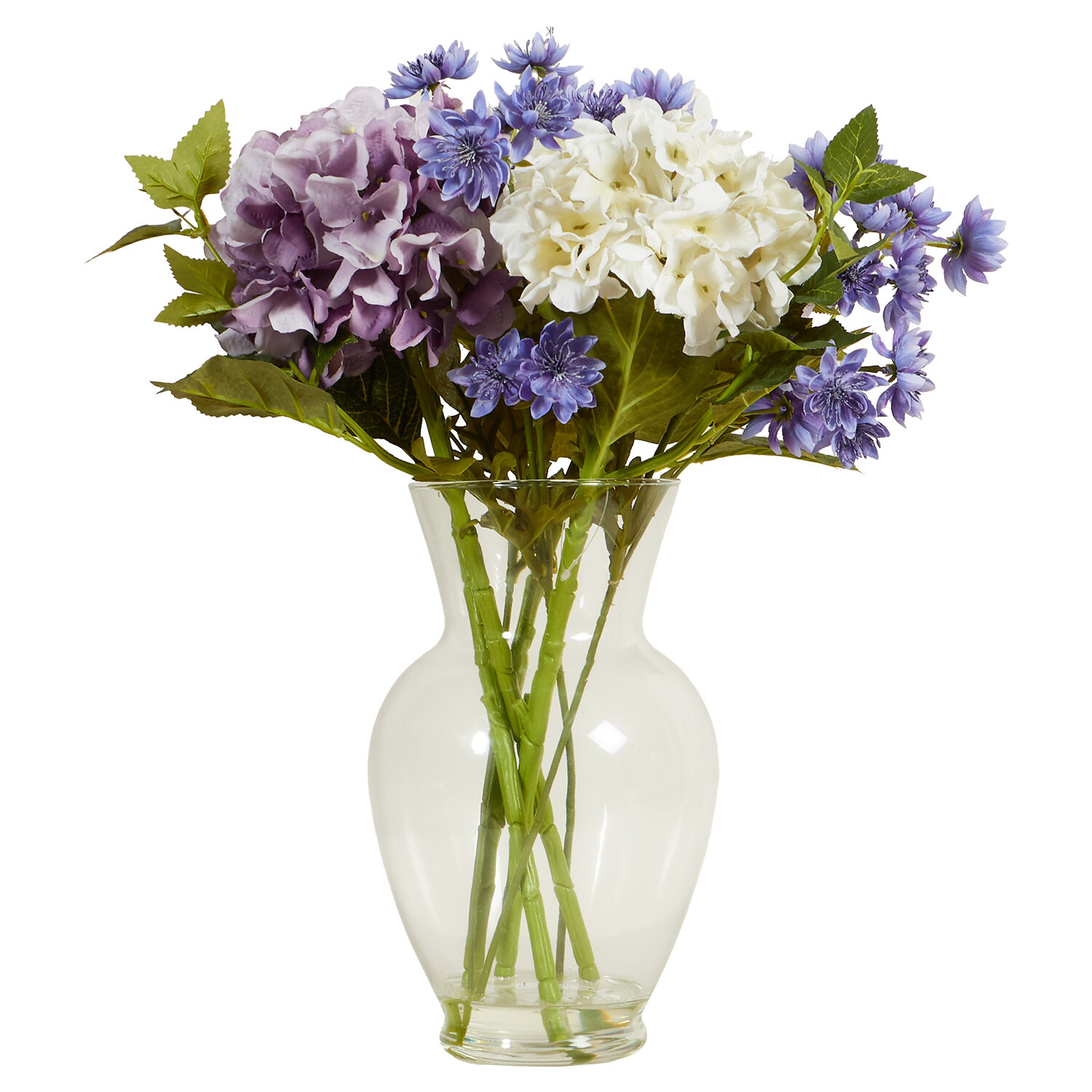 Purple Hydrangea Vase Arrangement - Purple Image 3