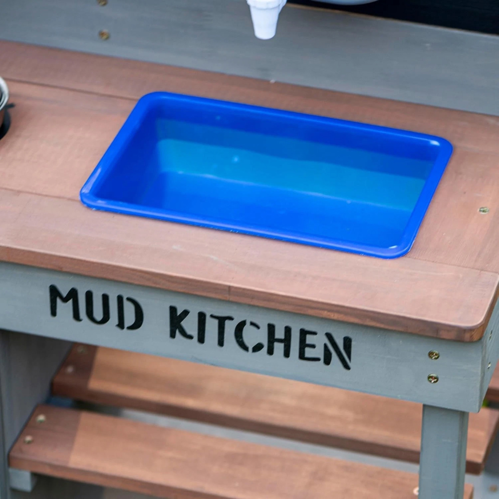 Garden Gear Kids Hemlock Wood Outdoor Mud Kitchen Play Set with Sink and Accessories Image 6