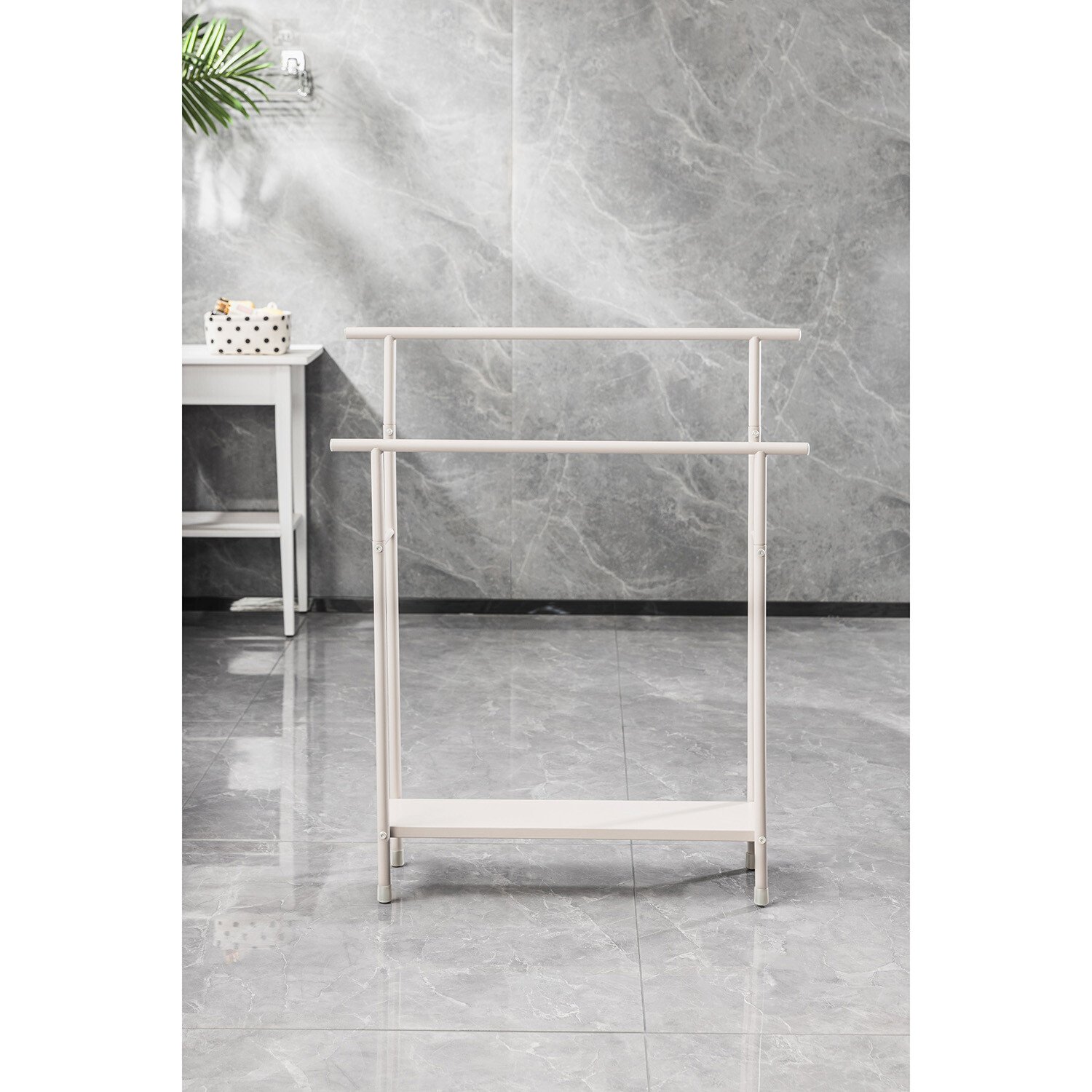 Brooklyn 2 Tier Towel Rack Stand - Fawn Image 3