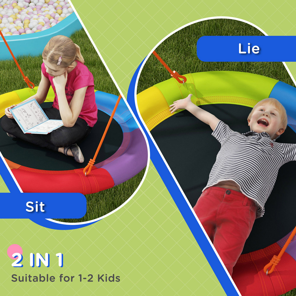 Outsunny Kids Nest Swing Seat Image 6