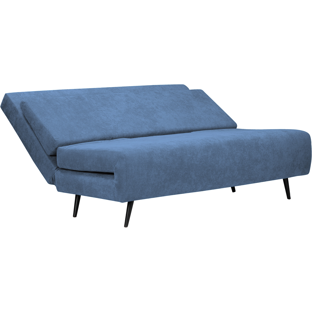 Loft24 Mallory 2 Seater Blue Linen Sofa Bed | Homebase