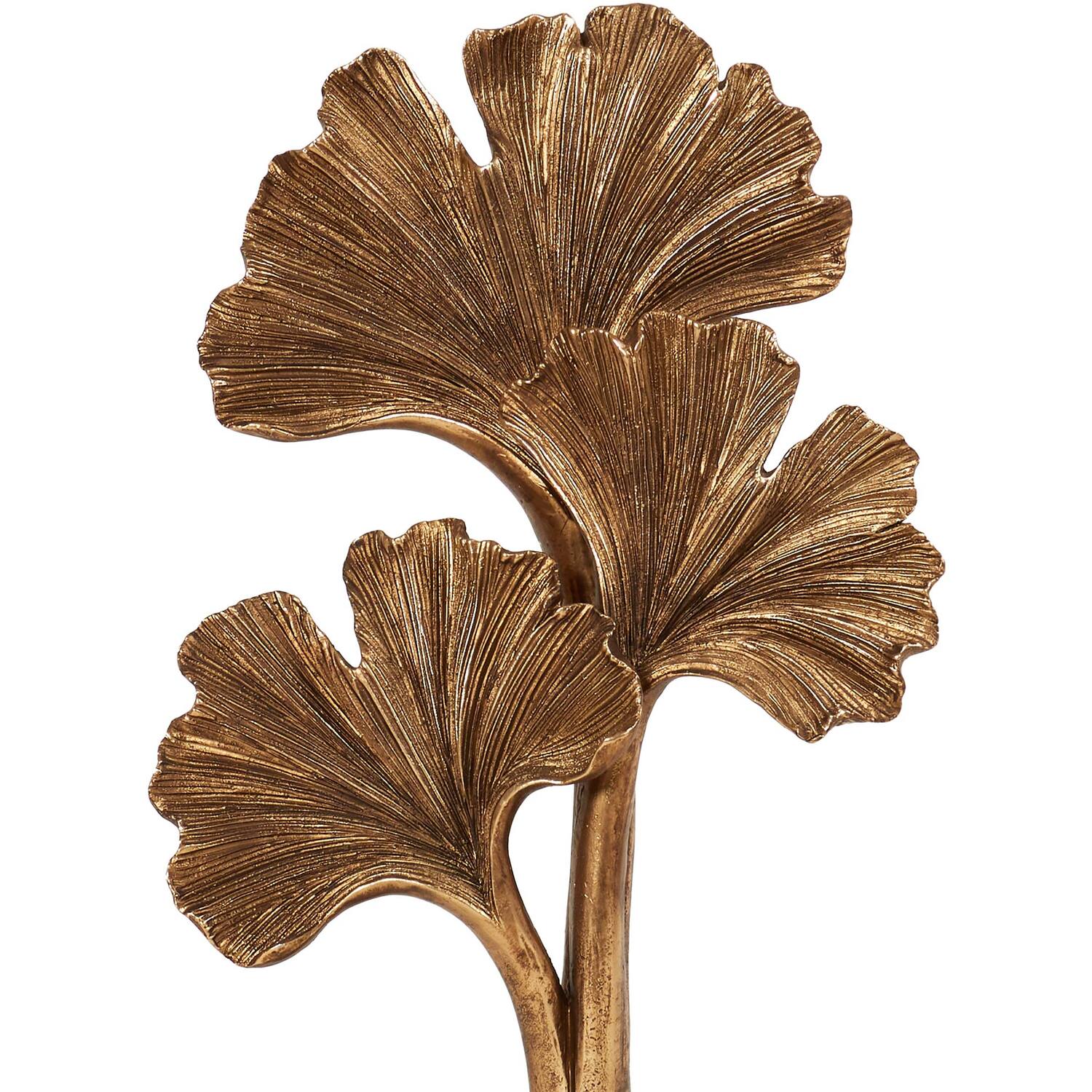 Ginko Leaf Ornament - Bronze Image 4