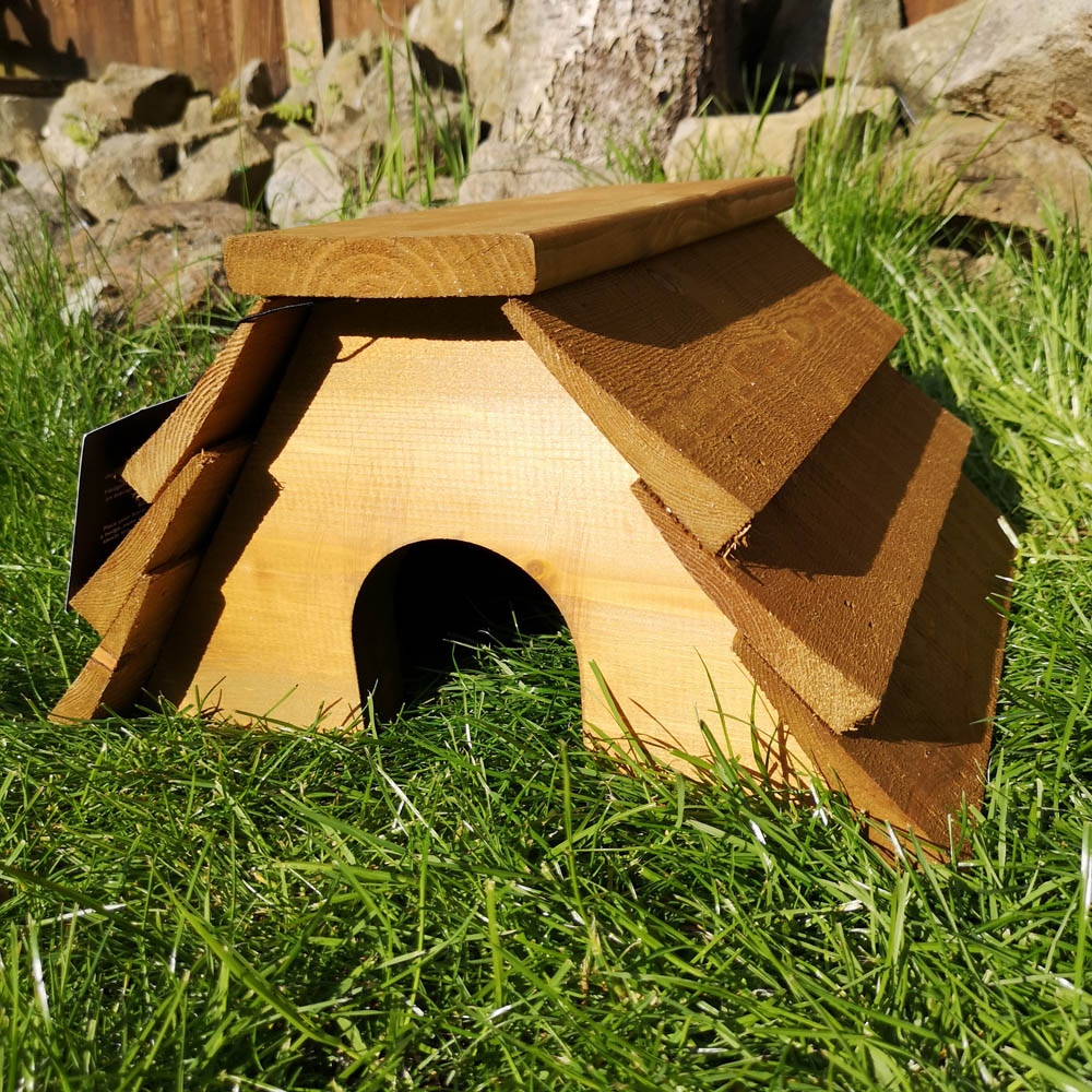 Samuel Alexander Rustic Wooden Hedgehog House Image 2