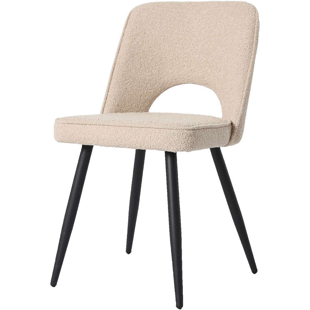 Thetis Set of 2 Boucle Dining Chair Image 3