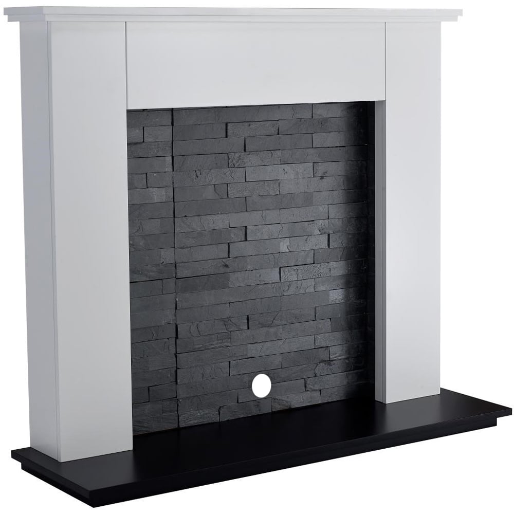 Focal Point Lashenden White and Slate Surround Set Image 4
