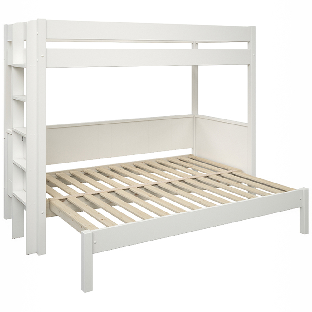 Noomi Arvid Single White Pull Out Bunk Bed Image 3
