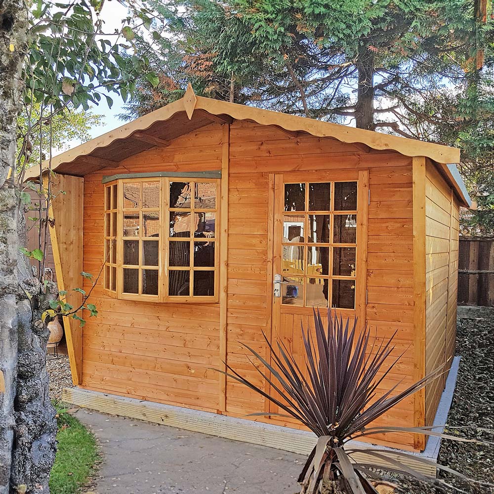 Shire Goodwood 10 x 6ft Shiplap Style C Security Cabin Apex Summerhouse Image 4