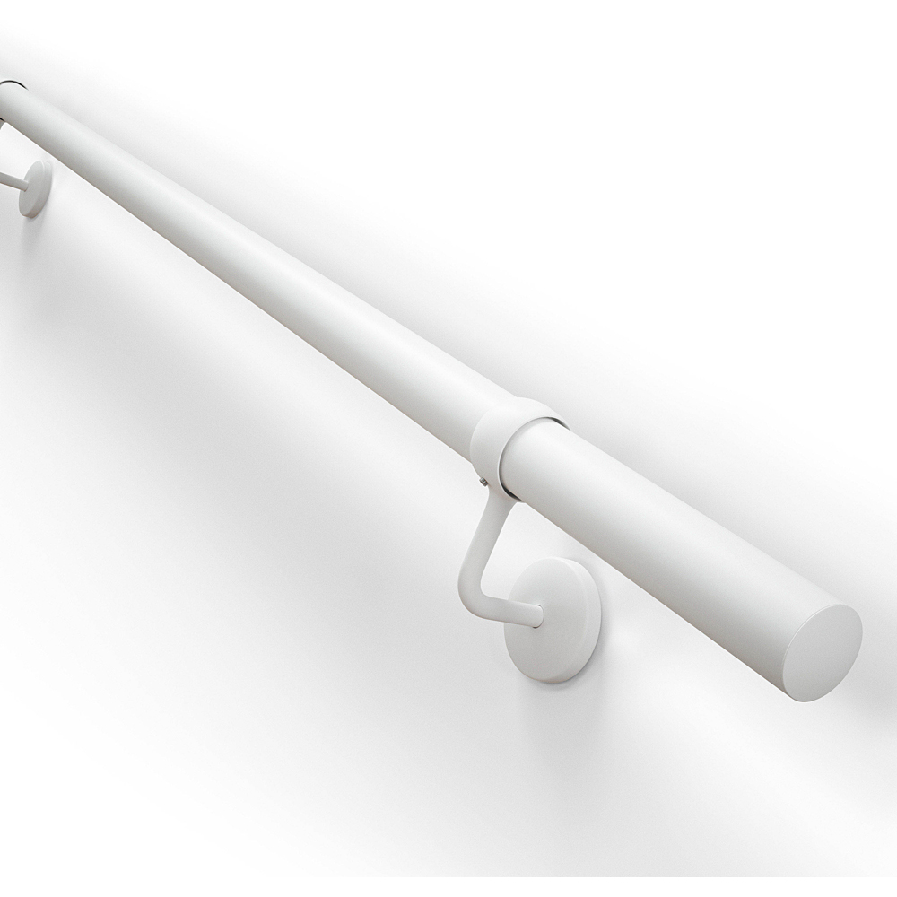 Rothley Matt White Stair Handrail Kit 2.4m Image 4