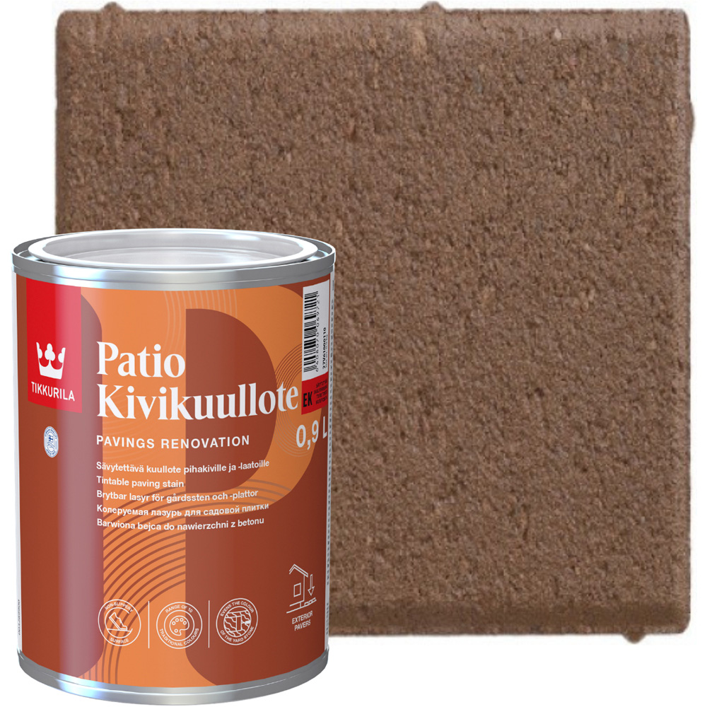 Tikkurila Patio Kivikuullote EK09 Patio Paving Stain 1L Image 4