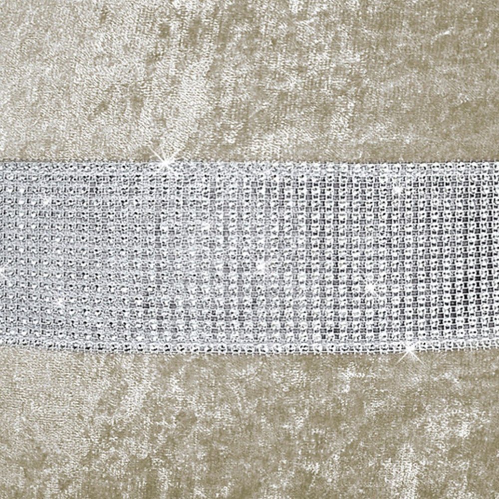 Intimates Topaz Crushed Velvet Natural Filled Cushion 43 x 43cm 2 Pack Image 2