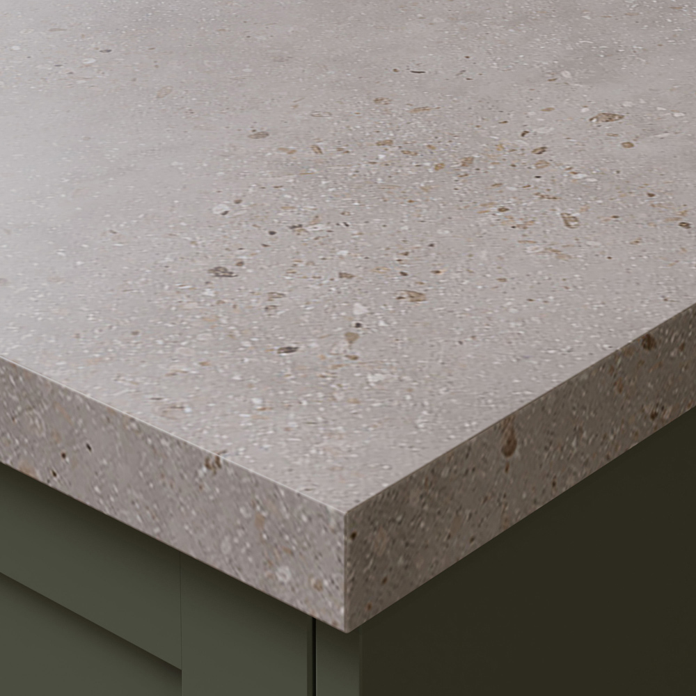 Omega Modern Terrazzo Dune Laminate Square Edge Kitchen Worktop 3000 x 620 x 38mm Image 3