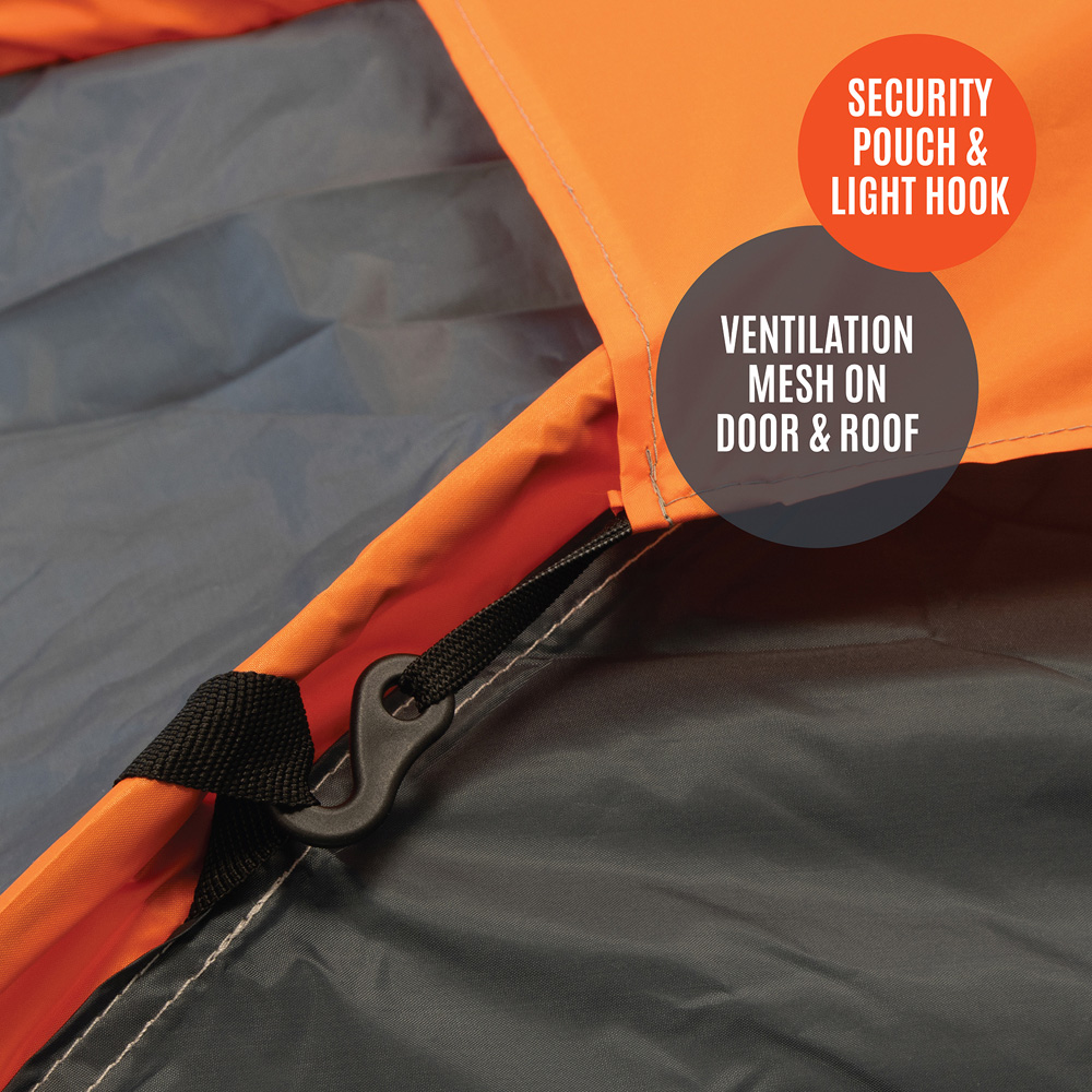 Milestone Camping Festival Dome Tent Charcoal Image 6