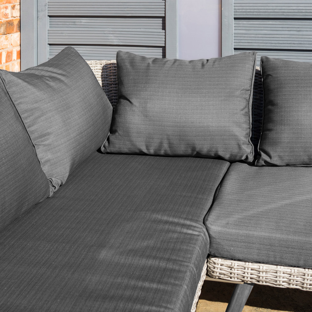 Rowlinson Hanoi 5 Seater Grey Corner Sofa Set Image 7